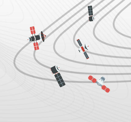 ماهواره ها در مدار