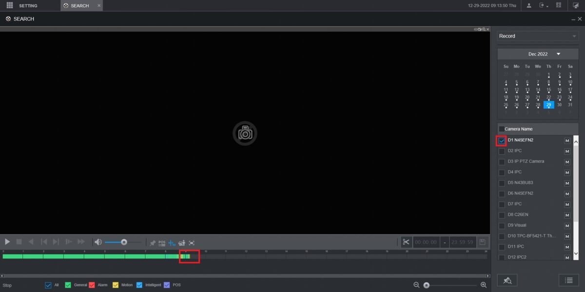 تنظیم ضبط موشن دتکشن دوربین داهوا