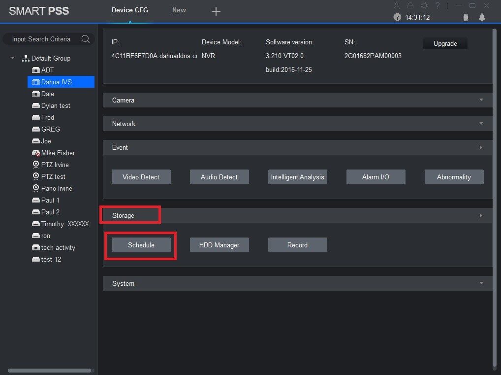 تنظیم ضبط موشن دتکشن دوربین داهوا