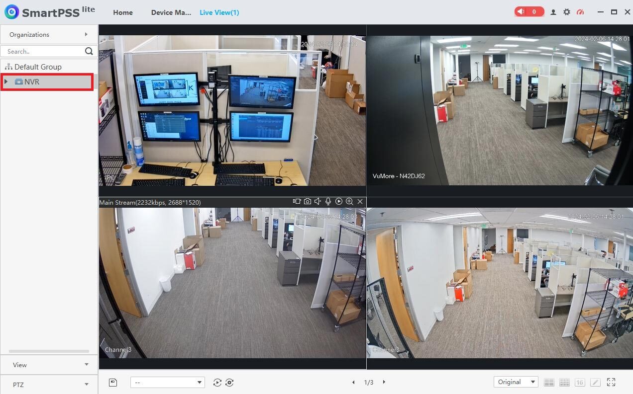 انتقال تصویر p2p در smart pss lite