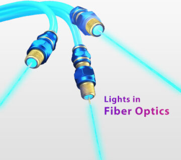 نور در فیبر نوری