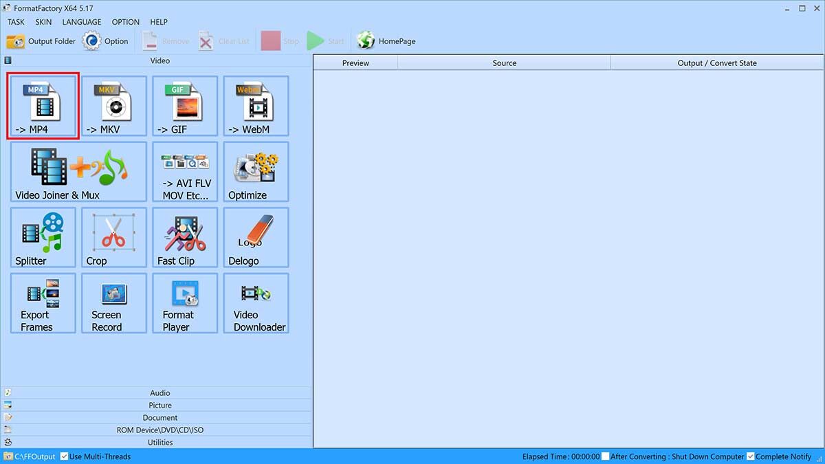تبدیل فایل dav به mp4 در دی وی ار