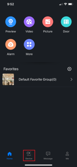 اضافه کردن دستگاه ضبط یا دوربین