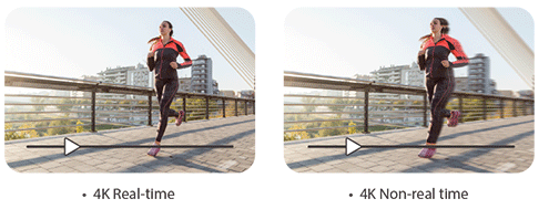 تفاوت زمان زنده در تصویر 4K