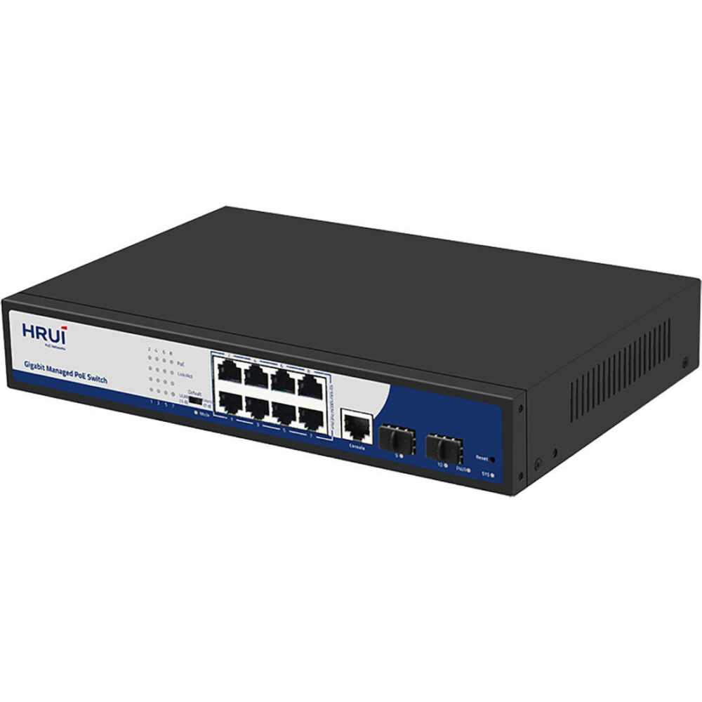 سوئیچ مدیریتی PoE اچ ار یو ای HRUI HR-AFGM-82NS