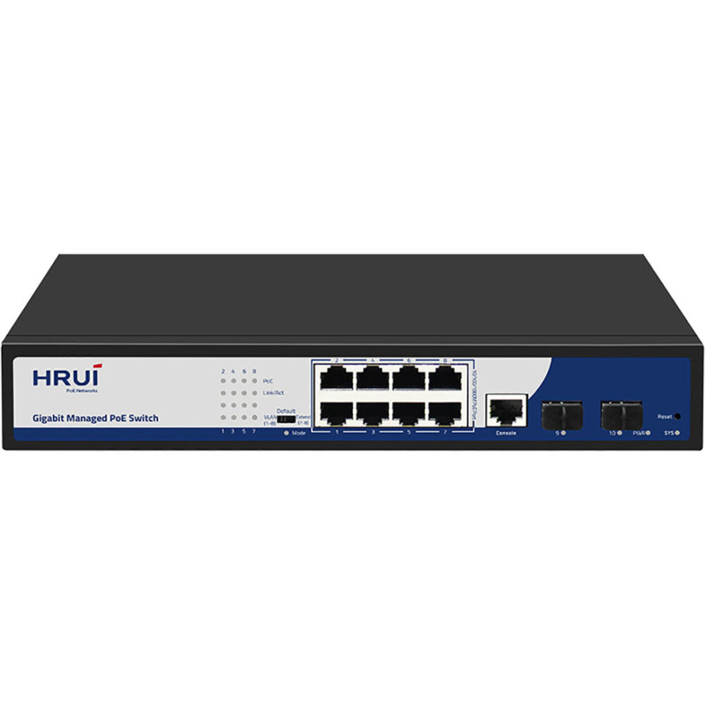 سوئیچ مدیریتی PoE اچ ار یو ای HRUI HR-AFGM-82NS - تصویر 3