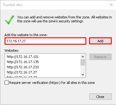 وارد کردن ip دستگاه و دوربین مداربسته