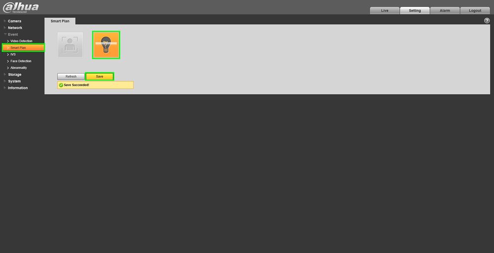 کلیک بروی نماد لامپ