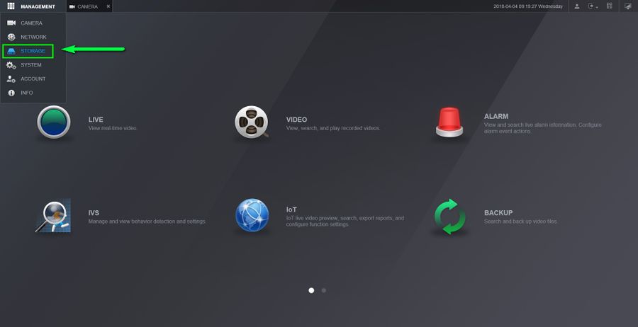 درسترسی به قسمت تنظیم زمانبندی