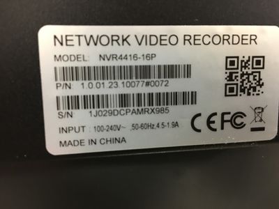 سریال موجود بروی برچسب دستگاه