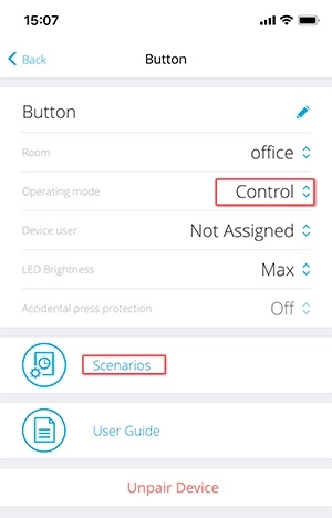 منوی تنظیمات