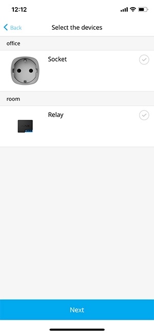 انتخاب دستگاه