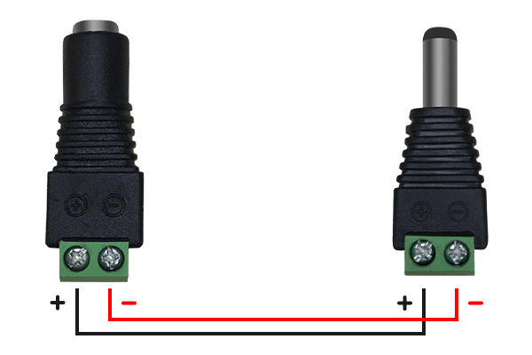 کانکتورهای دوربین مداربسته جهت اتصال به اداپتور