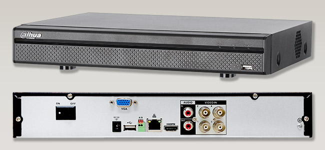 پنل جلو و پشت دستگاه dvr