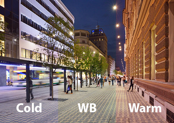 وایت بالانس دوربین مداربسته