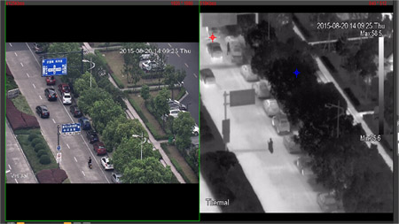 نمونه تصویر دو دوربین مداربسته متفاوت